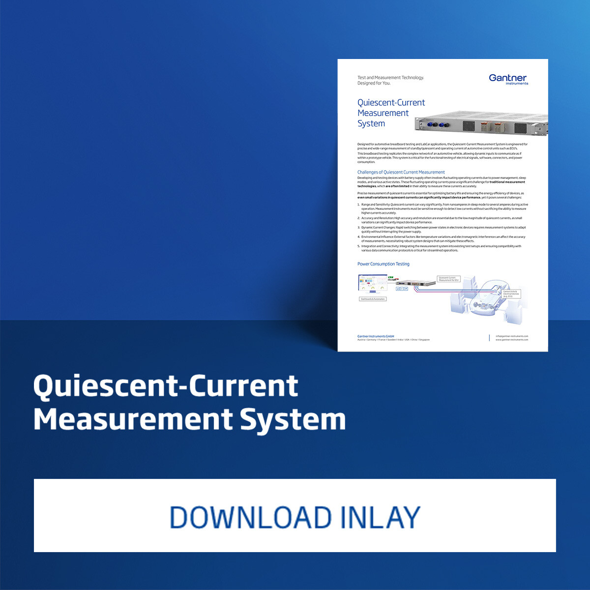 Gantner Instruments Quiescent Current Measurement